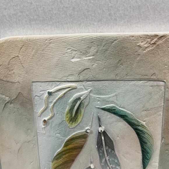 Original 3D Feather Mixed Media Art Signed CANALES Textured Wall Decor - Picture 3 of 13